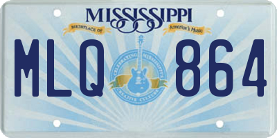 MS license plate MLQ864