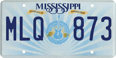 MS license plate MLQ873