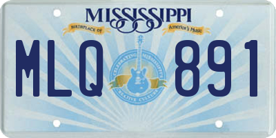 MS license plate MLQ891