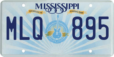 MS license plate MLQ895