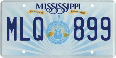 MS license plate MLQ899