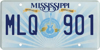 MS license plate MLQ901