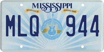 MS license plate MLQ944