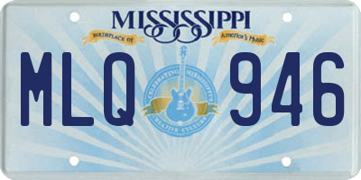 MS license plate MLQ946