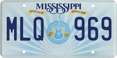 MS license plate MLQ969