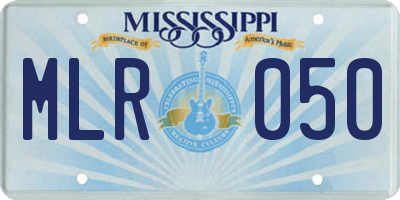 MS license plate MLR050