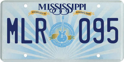 MS license plate MLR095
