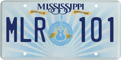 MS license plate MLR101