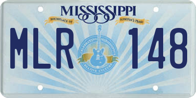 MS license plate MLR148