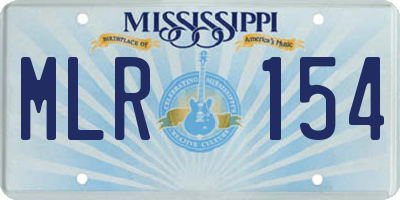 MS license plate MLR154