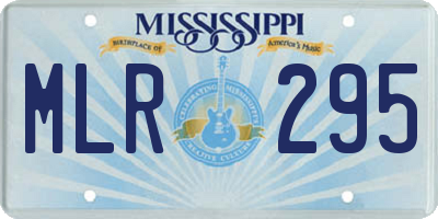 MS license plate MLR295