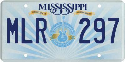 MS license plate MLR297