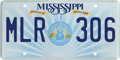 MS license plate MLR306