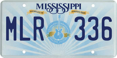 MS license plate MLR336
