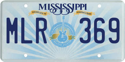MS license plate MLR369
