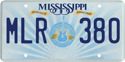 MS license plate MLR380
