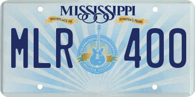 MS license plate MLR400