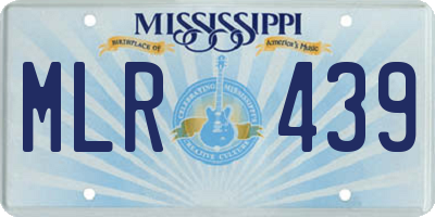 MS license plate MLR439