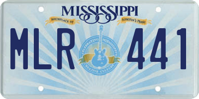 MS license plate MLR441