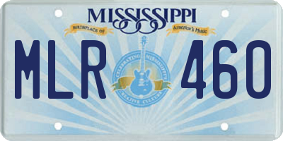 MS license plate MLR460