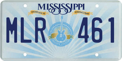 MS license plate MLR461