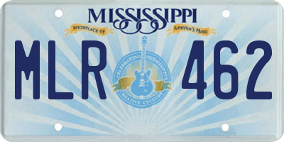 MS license plate MLR462