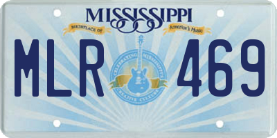 MS license plate MLR469