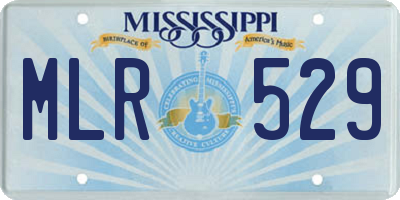 MS license plate MLR529