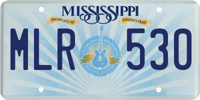MS license plate MLR530