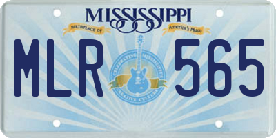 MS license plate MLR565