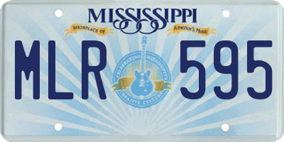 MS license plate MLR595