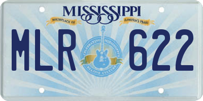 MS license plate MLR622