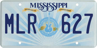 MS license plate MLR627