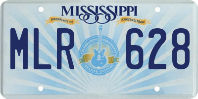 MS license plate MLR628
