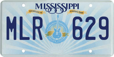 MS license plate MLR629