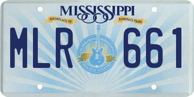 MS license plate MLR661