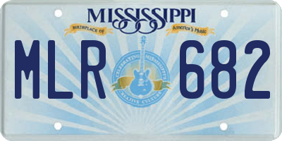 MS license plate MLR682