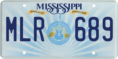 MS license plate MLR689