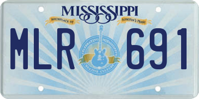 MS license plate MLR691