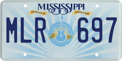 MS license plate MLR697