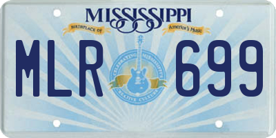 MS license plate MLR699