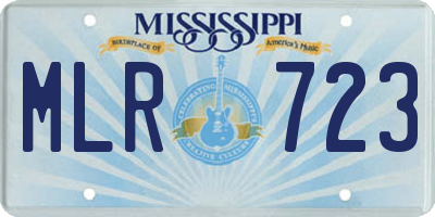 MS license plate MLR723