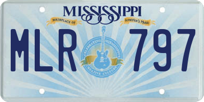 MS license plate MLR797