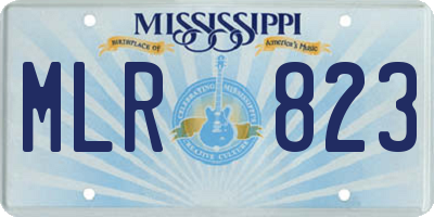MS license plate MLR823