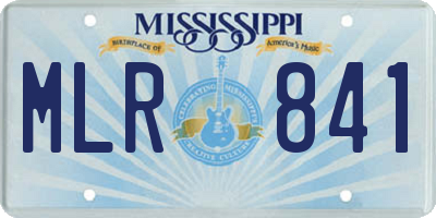 MS license plate MLR841