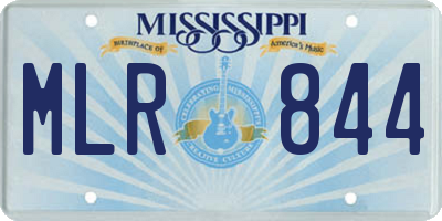 MS license plate MLR844