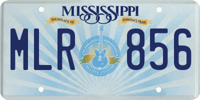 MS license plate MLR856
