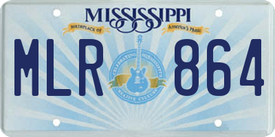 MS license plate MLR864