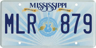 MS license plate MLR879