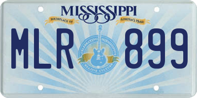 MS license plate MLR899